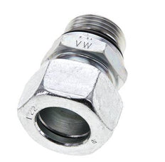 22L & UN 1-1/16''-12 Zink plated Steel Straight Cutting Fitting with Male Threads 160 bar ISO 8434-1