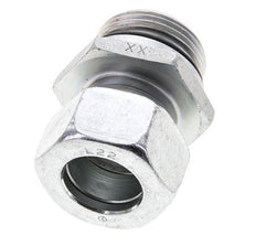 22L & UN 1-5/16''-12 Zink plated Steel Straight Cutting Fitting with Male Threads 160 bar ISO 8434-1