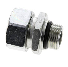 28L & UN 1-1/16''-12 Zink plated Steel Straight Cutting Fitting with Male Threads 160 bar ISO 8434-1