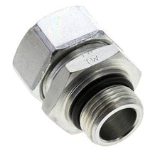 28L & UN 1-1/16''-12 Zink plated Steel Straight Cutting Fitting with Male Threads 160 bar ISO 8434-1