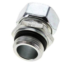 28L & UN 1-5/16''-12 Zink plated Steel Straight Cutting Fitting with Male Threads 160 bar ISO 8434-1