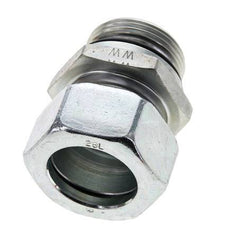 28L & UN 1-5/16''-12 Zink plated Steel Straight Cutting Fitting with Male Threads 160 bar ISO 8434-1
