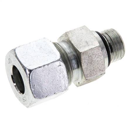 12S & UNF 9/16''-18 Zink plated Steel Straight Cutting Fitting with Male Threads 630 bar ISO 8434-1