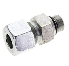 12S & UNF 9/16''-18 Zink plated Steel Straight Cutting Fitting with Male Threads 630 bar ISO 8434-1