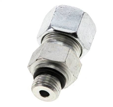 12S & UNF 9/16''-18 Zink plated Steel Straight Cutting Fitting with Male Threads 630 bar ISO 8434-1