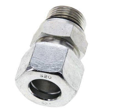 20S & UN 1-1/16''-12 Zink plated Steel Straight Cutting Fitting with Male Threads 400 bar ISO 8434-1