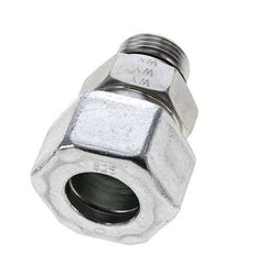 25S & UN 1-1/16''-12 Zink plated Steel Straight Cutting Fitting with Male Threads 400 bar ISO 8434-1