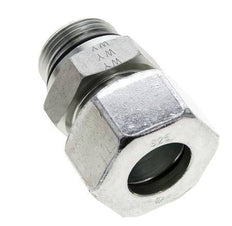 25S & UN 1-5/16''-12 Zink plated Steel Straight Cutting Fitting with Male Threads 400 bar ISO 8434-1