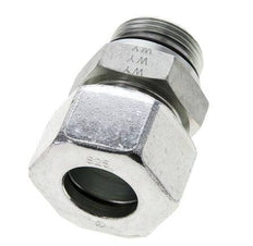 25S & UN 1-5/16''-12 Zink plated Steel Straight Cutting Fitting with Male Threads 400 bar ISO 8434-1