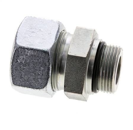 30S & UN 1-5/16''-12 Zink plated Steel Straight Cutting Fitting with Male Threads 400 bar ISO 8434-1