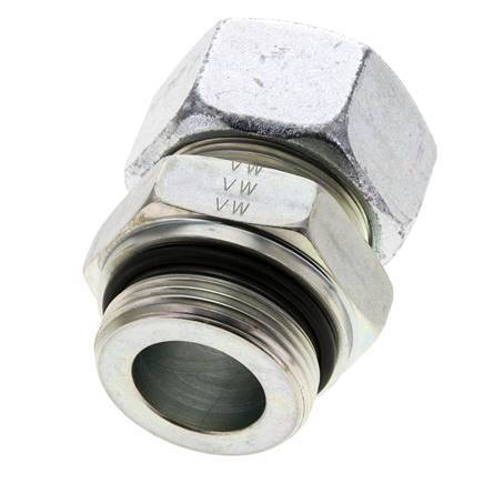 30S & UN 1-5/8''-12 Zink plated Steel Straight Cutting Fitting with Male Threads 400 bar ISO 8434-1