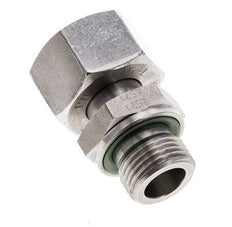 15L & M18x1.5 Stainless Steel Straight Swivel with Male Threads 315 bar FKM Adjustable ISO 8434-1