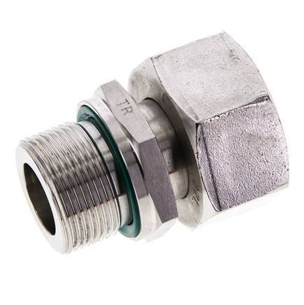 22L & M26x1.5 Stainless Steel Straight Swivel with Male Threads 160 bar FKM Adjustable ISO 8434-1