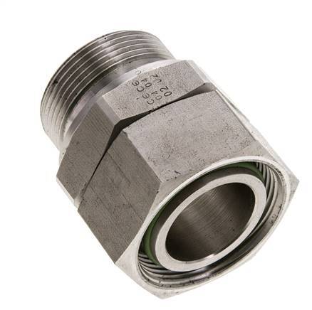 35L & M42x2 Stainless Steel Straight Swivel with Male Threads 160 bar FKM Adjustable ISO 8434-1