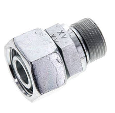 18L & M22x1.5 Zink plated Steel Straight Swivel with Male Threads 315 bar NBR O-ring Sealing Cone Adjustable ISO 8434-1
