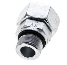 18L & M22x1.5 Zink plated Steel Straight Swivel with Male Threads 315 bar NBR O-ring Sealing Cone Adjustable ISO 8434-1