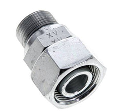 18L & M22x1.5 Zink plated Steel Straight Swivel with Male Threads 315 bar NBR O-ring Sealing Cone Adjustable ISO 8434-1