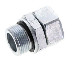 28L & M33x2 Zink plated Steel Straight Swivel with Male Threads 160 bar NBR O-ring Sealing Cone Adjustable ISO 8434-1