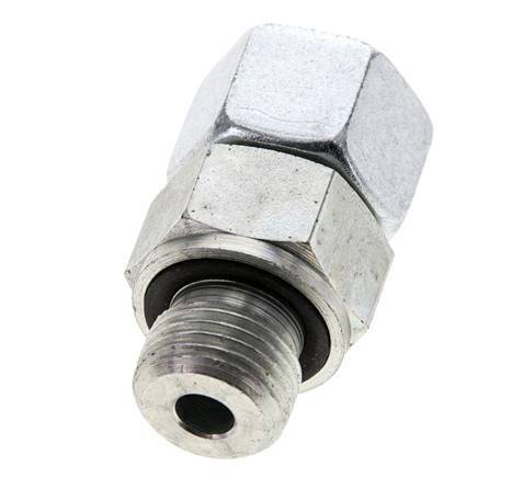 10S & M16x1.5 Zink plated Steel Straight Swivel with Male Threads 630 bar NBR O-ring Sealing Cone Adjustable ISO 8434-1