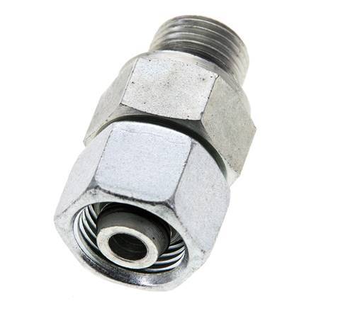 10S & M16x1.5 Zink plated Steel Straight Swivel with Male Threads 630 bar NBR O-ring Sealing Cone Adjustable ISO 8434-1