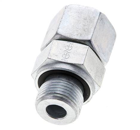14S & M20x1.5 Zink plated Steel Straight Swivel with Male Threads 630 bar NBR O-ring Sealing Cone Adjustable ISO 8434-1