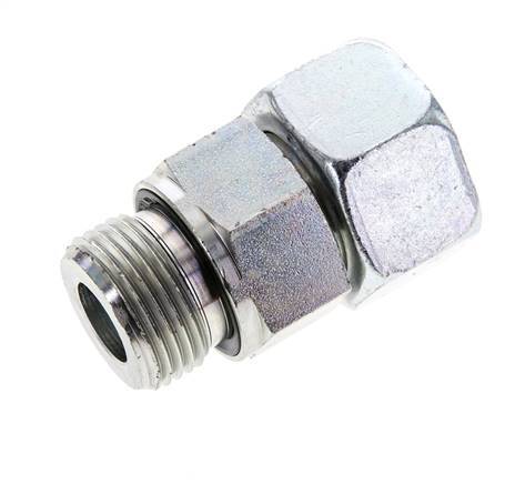20S & M27x2 Zink plated Steel Straight Swivel with Male Threads 400 bar NBR O-ring Sealing Cone Adjustable ISO 8434-1