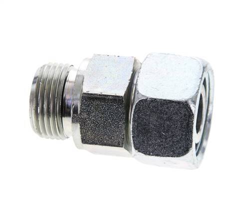 20S & M27x2 Zink plated Steel Straight Swivel with Male Threads 400 bar NBR O-ring Sealing Cone Adjustable ISO 8434-1