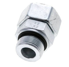 25S & M33x2 Zink plated Steel Straight Swivel with Male Threads 400 bar NBR O-ring Sealing Cone Adjustable ISO 8434-1