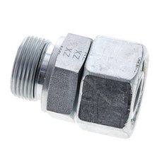 25S & M33x2 Zink plated Steel Straight Swivel with Male Threads 400 bar NBR O-ring Sealing Cone Adjustable ISO 8434-1