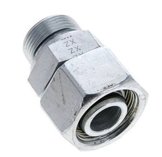 25S & M33x2 Zink plated Steel Straight Swivel with Male Threads 400 bar NBR O-ring Sealing Cone Adjustable ISO 8434-1