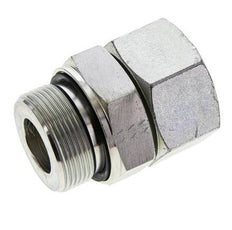 30S & M42x2 Zink plated Steel Straight Swivel with Male Threads 400 bar NBR O-ring Sealing Cone Adjustable ISO 8434-1