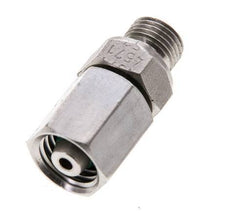 6L & M10x1 Stainless Steel Straight Swivel with Male Threads 315 bar FKM O-ring Sealing Cone Adjustable ISO 8434-1