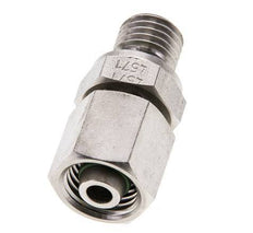 8L & M12x1.5 Stainless Steel Straight Swivel with Male Threads 315 bar FKM O-ring Sealing Cone Adjustable ISO 8434-1