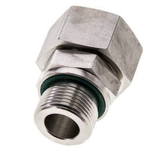 18L & M22x1.5 Stainless Steel Straight Swivel with Male Threads 315 bar FKM O-ring Sealing Cone Adjustable ISO 8434-1