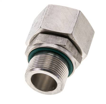 22L & M26x1.5 Stainless Steel Straight Swivel with Male Threads 160 bar FKM O-ring Sealing Cone Adjustable ISO 8434-1