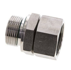 28L & M33x2 Stainless Steel Straight Swivel with Male Threads 160 bar FKM O-ring Sealing Cone Adjustable ISO 8434-1