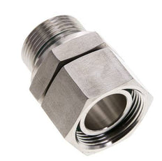 28L & M33x2 Stainless Steel Straight Swivel with Male Threads 160 bar FKM O-ring Sealing Cone Adjustable ISO 8434-1