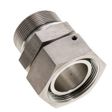 42L & M48x2 Stainless Steel Straight Swivel with Male Threads 160 bar FKM O-ring Sealing Cone Adjustable ISO 8434-1