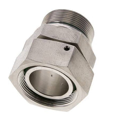 42L & M48x2 Stainless Steel Straight Swivel with Male Threads 160 bar FKM O-ring Sealing Cone Adjustable ISO 8434-1