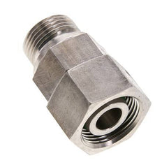 20S & M27x2 Stainless Steel Straight Swivel with Male Threads 400 bar FKM O-ring Sealing Cone Adjustable ISO 8434-1