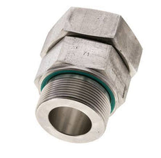 38S & M48x2 Stainless Steel Straight Swivel with Male Threads 315 bar FKM O-ring Sealing Cone Adjustable ISO 8434-1