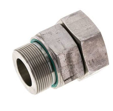 38S & M48x2 Stainless Steel Straight Swivel with Male Threads 315 bar FKM O-ring Sealing Cone Adjustable ISO 8434-1