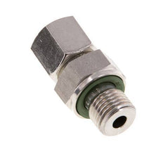 8L & G1/4'' Stainless Steel Straight Swivel with Male Threads 315 bar FKM Adjustable ISO 8434-1