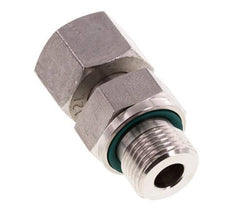 12L & G3/8'' Stainless Steel Straight Swivel with Male Threads 315 bar FKM Adjustable ISO 8434-1