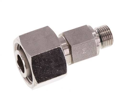 12L & G1/8'' Stainless Steel Straight Swivel with Male Threads 315 bar FKM Adjustable ISO 8434-1