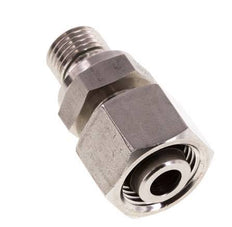 12L & G1/4'' Stainless Steel Straight Swivel with Male Threads 315 bar FKM Adjustable ISO 8434-1