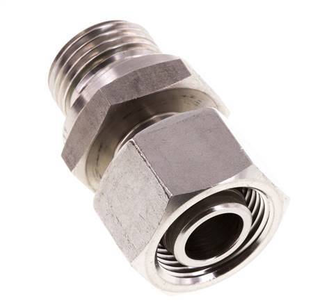 15L & G1/2'' Stainless Steel Straight Swivel with Male Threads 315 bar FKM Adjustable ISO 8434-1