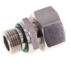 18L & G1/2'' Stainless Steel Straight Swivel with Male Threads 315 bar FKM Adjustable ISO 8434-1