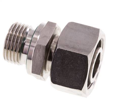 18L & G1/2'' Stainless Steel Straight Swivel with Male Threads 315 bar FKM Adjustable ISO 8434-1