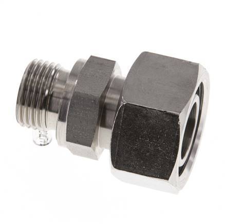 22L & G1/2'' Stainless Steel Straight Swivel with Male Threads 160 bar FKM Adjustable ISO 8434-1